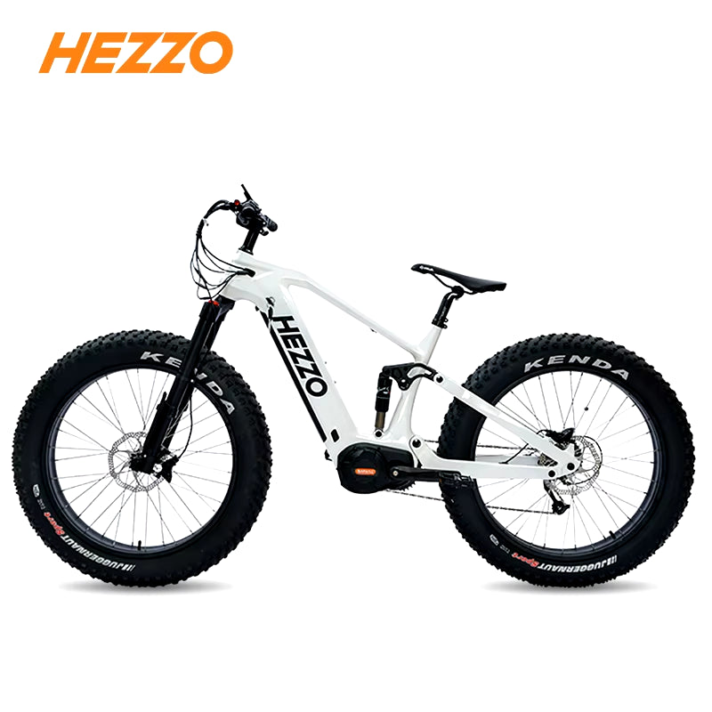 -Carbon Fiber Electric Bicycle, 52V, 1000W, BAFANG M620, Mid Drive, 21Ah Emtb, Fat Tire Ebike, Off-Road 9 Speed Electr Bike