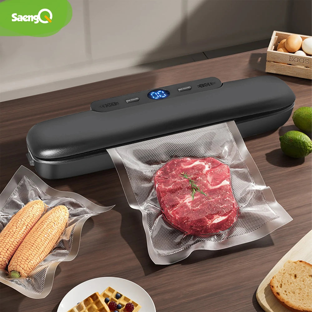 Vacuum Sealer Packaging Machine Food Vacuum Sealer with Free 10Pcs Vacuum Bags Household Vacuum Food Sealing